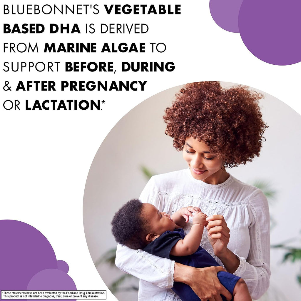 Bluebonnet Early Promise Prenatal Gentle DHA 200 mg, 60 Cápsulas Vegetales