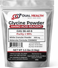Glicina en Polvo Pura (2.5 kg) - Aminoácido Libre, Sin OGM, Sin Gluten, Vegano