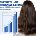 Liquid Biotin & Collagen Drops - 20000 µg de Biotina con Colágeno Líquido - 59 ml