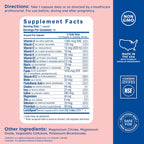 Mommy's Bliss Multivitamínico Prenatal con Ácido Fólico, Hierro y Probióticos - Vegano, Sin Gluten (45 cápsulas)