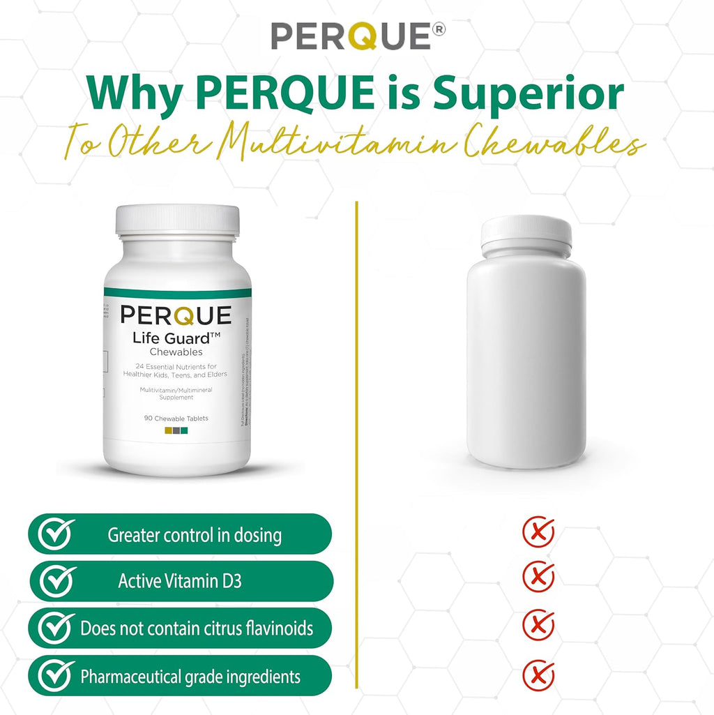 Perque Life Guard Chewables, 90 Comprimidos Masticables