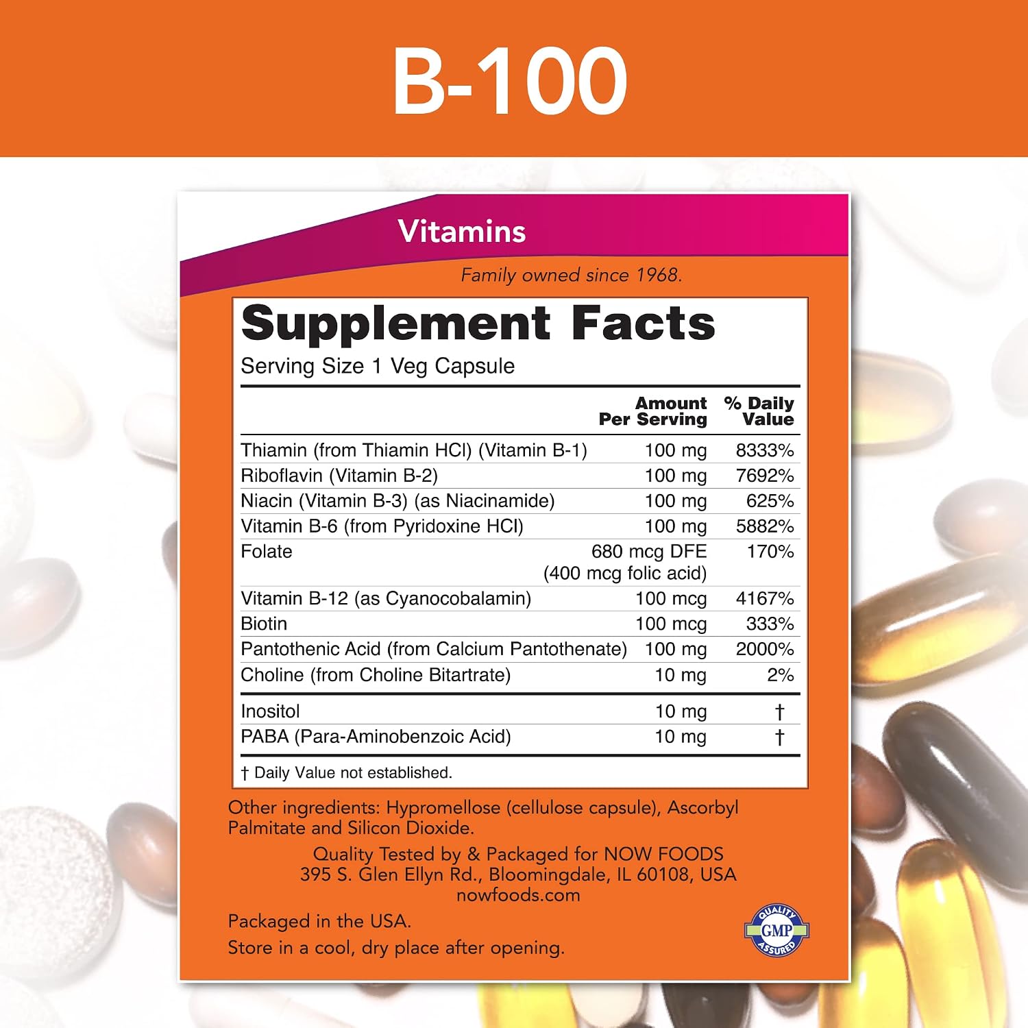 Now Foods B-100, 100 Cápsulas (Pack de 2)