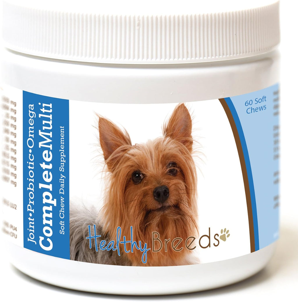 Healthy Breeds Silky Terrier Multivitamínico Todo en Uno Masticable Suave 60 unidades