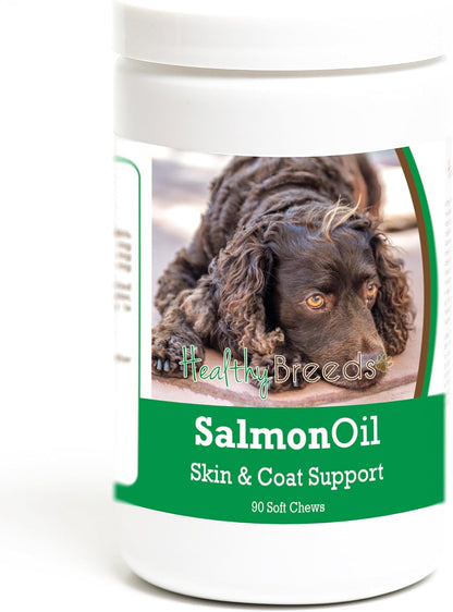 Healthy Breeds American Water Spaniel Salmon Oil Soft Chews 90 Count – Image 1