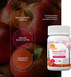 Zahler Junior D3 & K2 - 90 Comprimidos Masticables para Niños