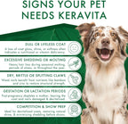 Dermoscent Keravita® Suplemento Alimenticio para la Piel y el Pelaje de Perros y Gatos - 30 Comprimidos Sabor a Pollo