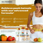 IDEAL PERFORMANCE Leptozan Capsules, Suplemento Oficial Leptozan, Mezcla Premium para Alcanzar tus Objetivos de Fitness y Salud General, Fórmula 100% Natural (60 Cápsulas)