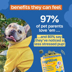 Happy Paws Cognitive Taurine Supplement for Dogs - Soft Chews con Espirulina, CoQ10 y Vitaminas B1, B3, B12