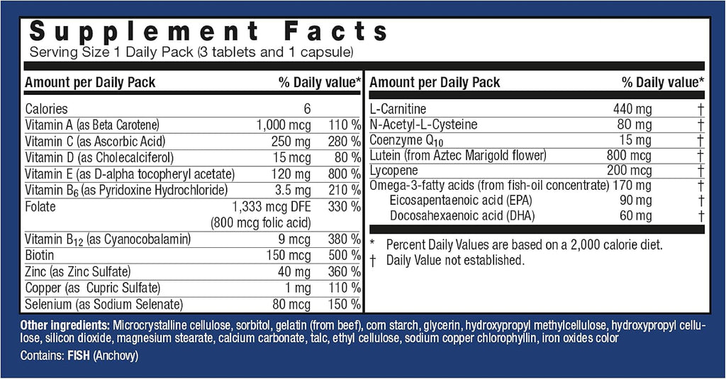Orthomol Fertil Plus 30 - Suplemento prenatal masculino con selenio y L-carnitina (30 días)