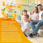 Gominolas de Vitamina B2 400mg - Riboflavina - Pack de 2 - Vegano, Sin Azúcar, Sabor Naranja - 120 Gominolas