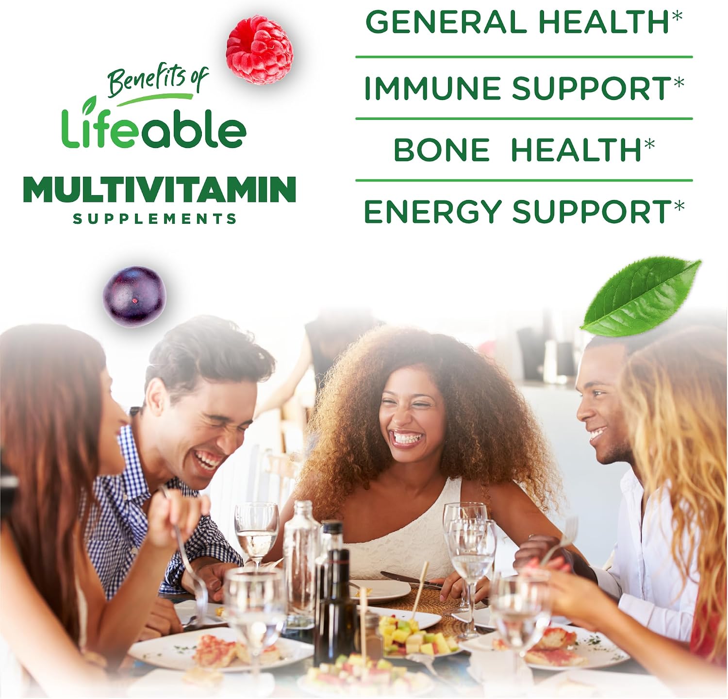 Lifeable Multivitamínico sin Azúcar para Hombres con Hierro y 18 Vitaminas Esenciales - 90 Gomitas