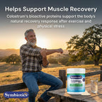 Symbiotics Calostro Plus en Polvo - 179g - 25% IgG para Inmunidad y Recuperación Muscular