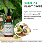 NutraMedix Maca Líquida - Complemento para el Estado de Ánimo con Extracto de Raíz de Maca Peruana - Apoyo Hormonal y Antioxidante - Vegano (60 ml)