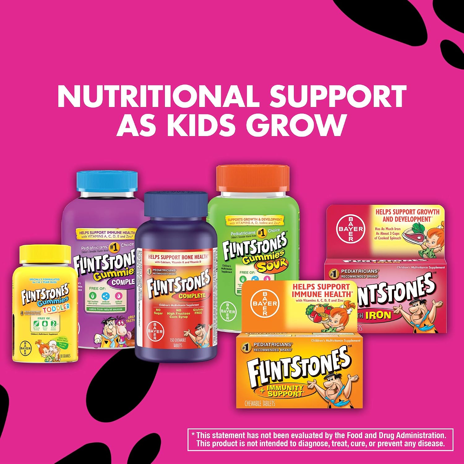 Flintstones Gomitas Multivitamínicas para niños, 70 unidades