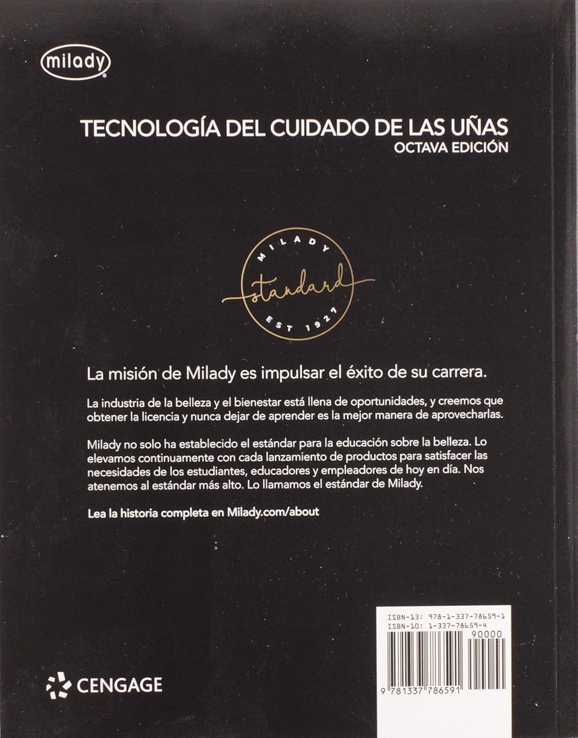 Tecnología de uñas estándar Milady con fundamentos estándar traducido al español