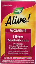 Nature's Way, Multivitamínico Alive! Once Daily Mujeres, 60 Comprimidos