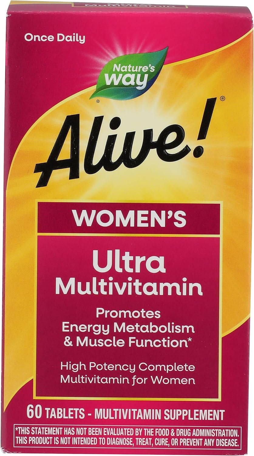 Nature's Way, Multivitamínico Alive! Once Daily Mujeres, 60 Comprimidos
