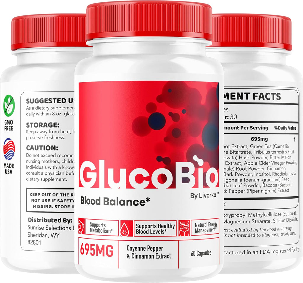 GlucoBio Cápsulas (Pack de 5) - 300 Cápsulas, Complemento Alimenticio