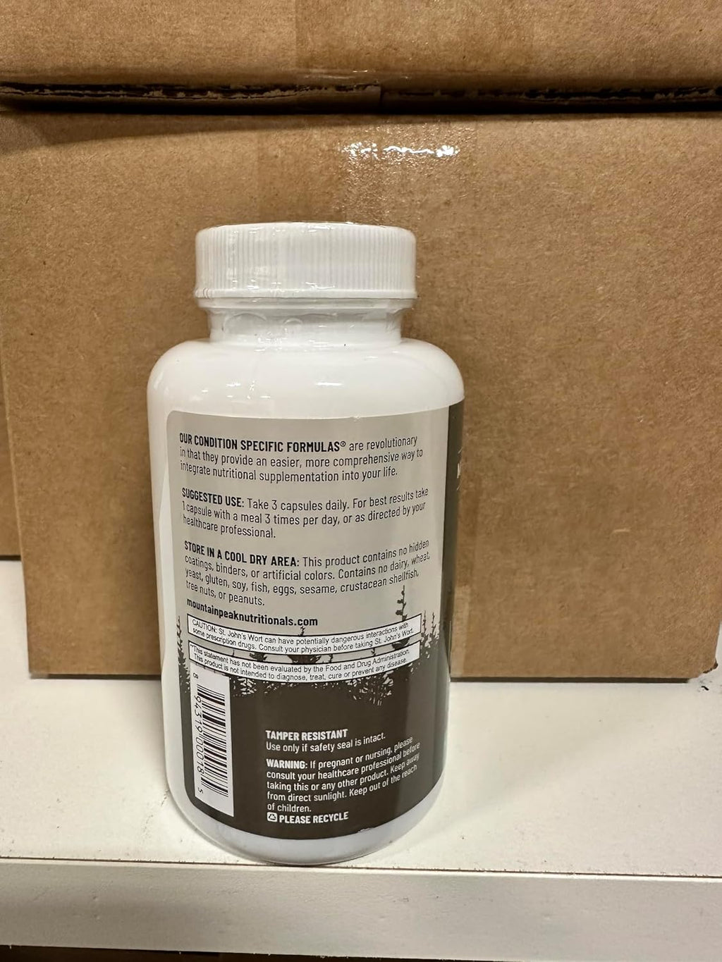 Mountain Peak Nutritionals Fórmula de Apoyo al Estado de Ánimo – 90 Cápsulas Vegetales