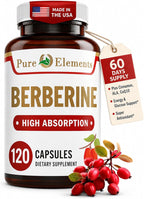Berberina 500mg Complejo con ALA, CoQ10, Cúrcuma y Más - 60 Cápsulas