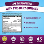Digestive Advantage Gominolas Probióticas Diarias para Salud Digestiva e Inmunológica, Sabor Superfruit, 180 unidades (Envase de 2)