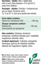 Jamieson Vitamina B6 (Piridoxina) 100 mg, 100 comprimidos
