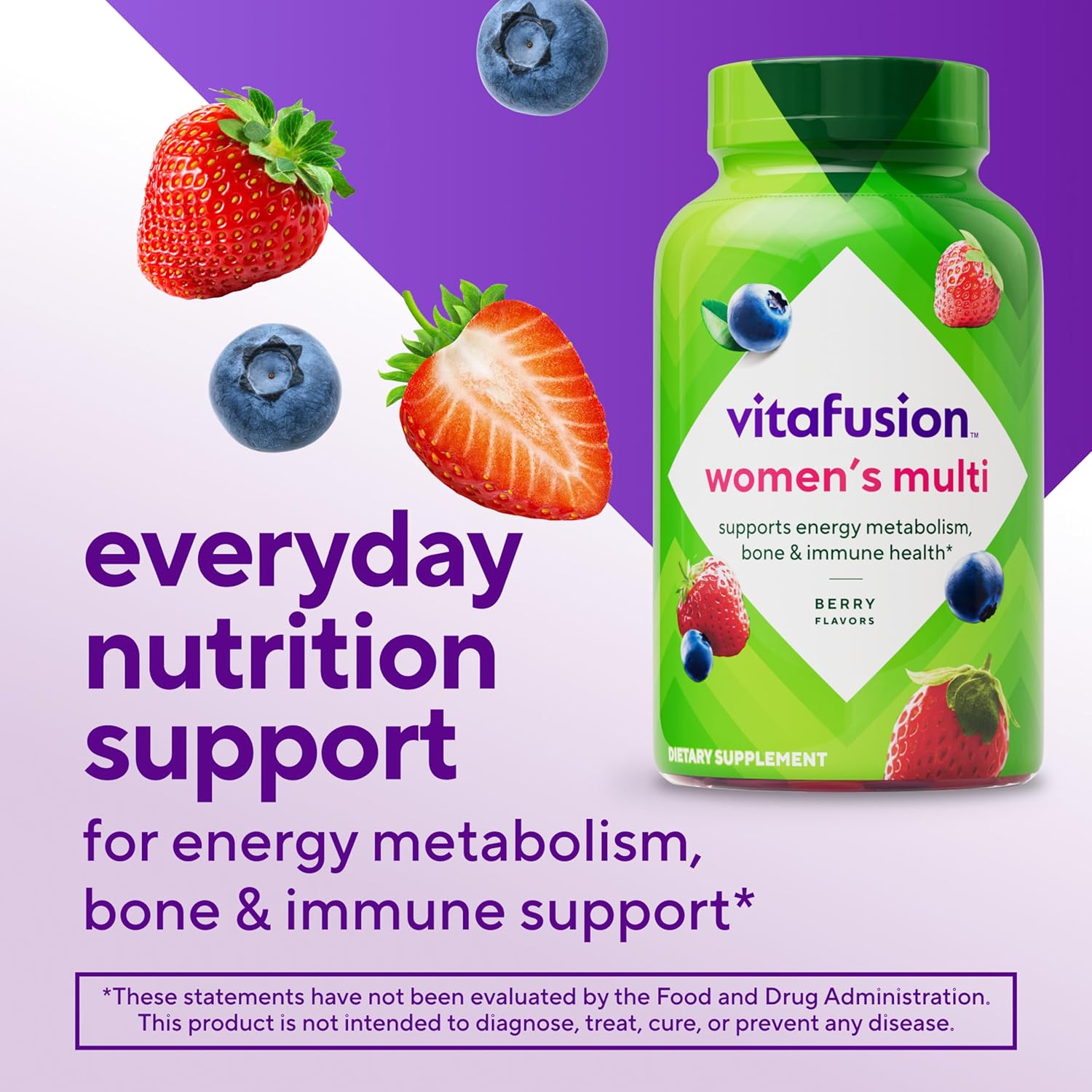 Vitafusion Gominolas Multivitamínicas para Mujeres, 120 unidades