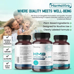 HarmoVira Liposomal HMB con Vitamina D3, K2 y Zinc – Fórmula Avanzada – 180 Cápsulas