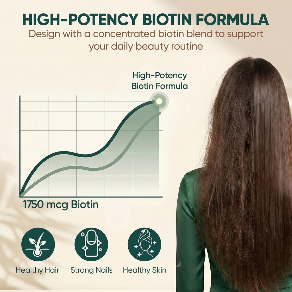EVERBELLA Biotina Plus Liposomal - Sobres Líquidos con Aceite de Semilla de Calabaza, Comino Negro y Vitamina D3 - Apoyo para Cabello, Piel y Uñas - Sabor a Canela - 15 Sobres