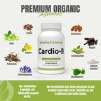 Herbsforever Cardio-B Suplemento Herbal Ayurvédico 90 Cápsulas Vegetales 800 mg