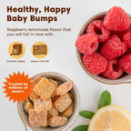 Black Girl Vitamins - Gominolas Prenatales para Mujeres con Folato, Sin Gluten, Sabor Frambuesa-Limonada, 60 uds