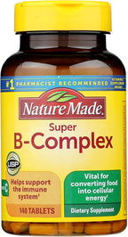 Nature Made Super B-Complex con Vitamina C y Ácido Fólico, 60 comprimidos