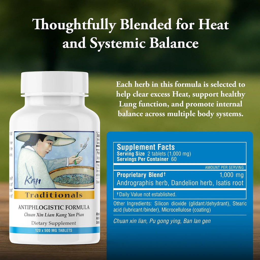 Antiphlogistic Formula Tablets – Kan Herbs Company (120 tabletas)