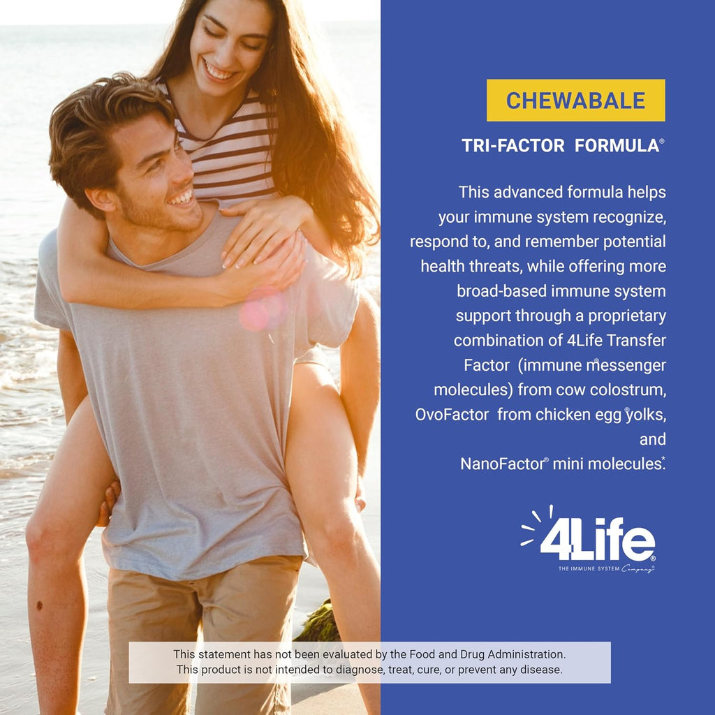 4Life Transfer Factor Chewable Immune Support Creamy Citrus, 90 Tablets
