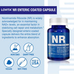 LOVITA Suplemento NAD+ con NR, 840 mg, 100 Cápsulas Entéricas Veganas