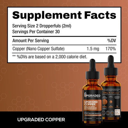 Upgraded Formulas Cobre Líquido con Nano – Sistema nervioso: Contribuye al funcionamiento normal del sistema – Image 5