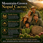 Natural Home Cures Cápsulas de Nopal Liofilizado, 500 mg, 120 Cápsulas Veganas (4 Envases)
