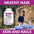 MiracleMulti Women Multivitamin - Multivitamínico para Mujeres con Probióticos y Biotina (60 comprimidos)
