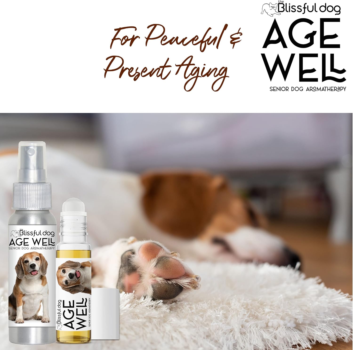 The Blissful Dog Beagle Edad Bien Spray de aromaterapia