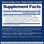 BodyHealth PerfectAmino - BCAA y EAA en Polvo - Sabor Lima Limón - 20 Servicios