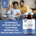 Centurion Health Bump BD - Suplemento de Fertilidad Masculina con Selenio, CoQ10, L-Metilfolato, DHA+EPA, 30 Cápsulas