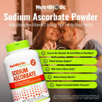 NutriBiotic Ascorbato de Sodio: Vitamina C Tamponada en Polvo, 227 g