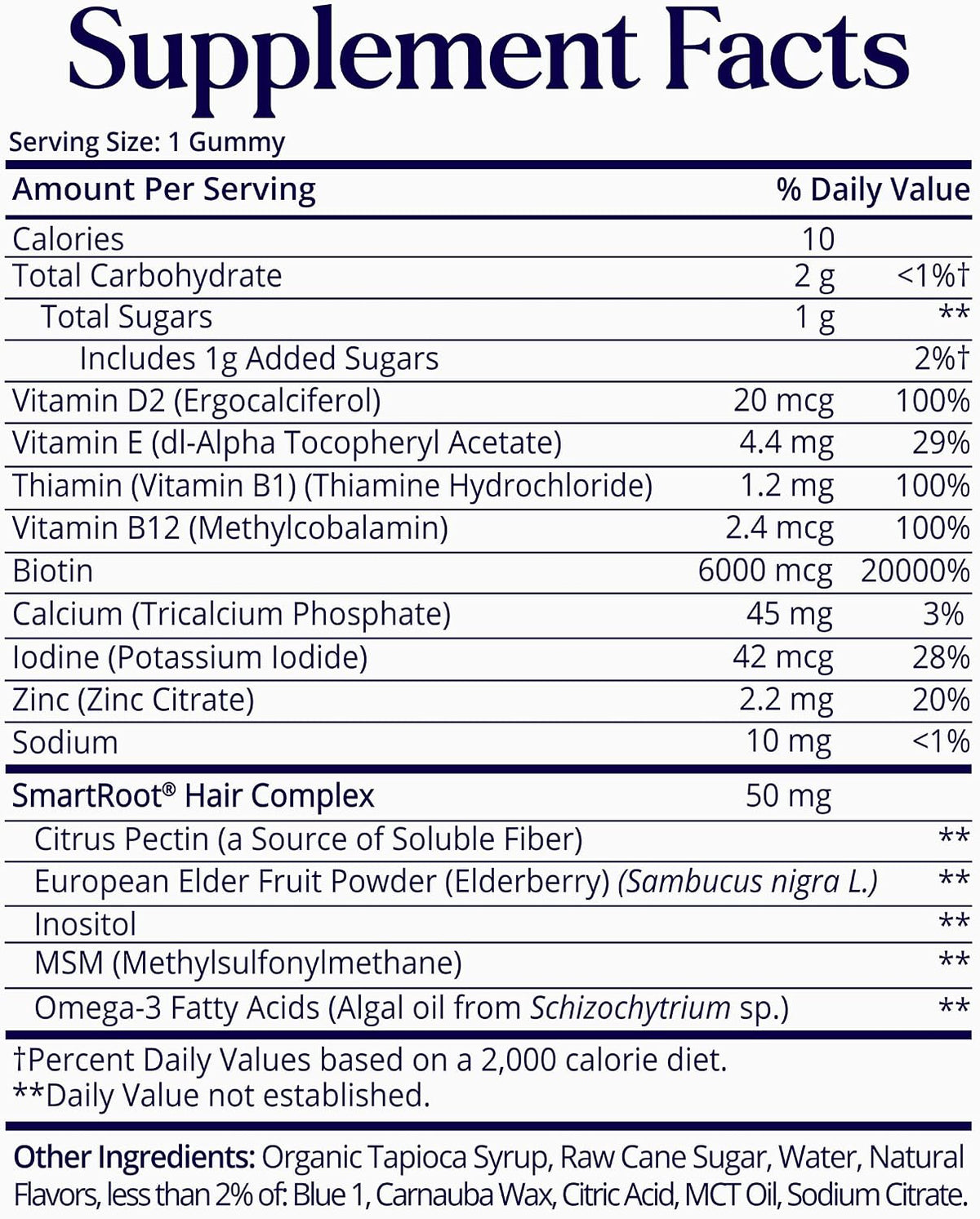 SugarbearPRO Hair Vitamin Gummy - Biotina – La biotina contribuye al funcionamiento normal del sistema nervioso. – Image 7