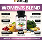 Multivitamínico Vegano para Mujeres 50+ con Superalimentos Orgánicos - 90 Cápsulas
