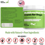 Deley Naturals 15 en 1 Multivitamínico para Perros - 120 Masticables