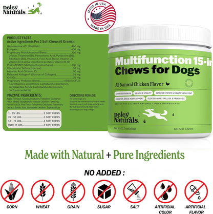 Deley Naturals 15 en 1 Multivitamínico para – Perros pequeños (menos de 10 kg): 1 masticable al día. – Image 6