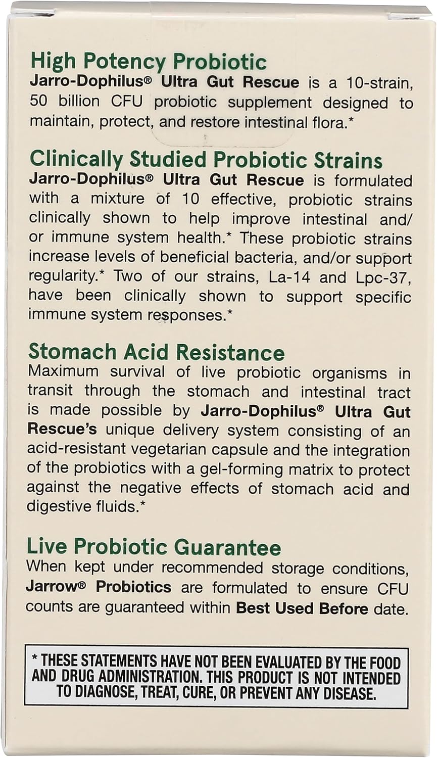 Jarrow Formulas Ultra Dophilus, 60 cápsulas