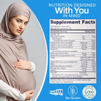 NAHRAAN HEALTH Gominolas Prenatales Halal con DHA y Ácido Fólico - 60 Gominolas, 30 Días