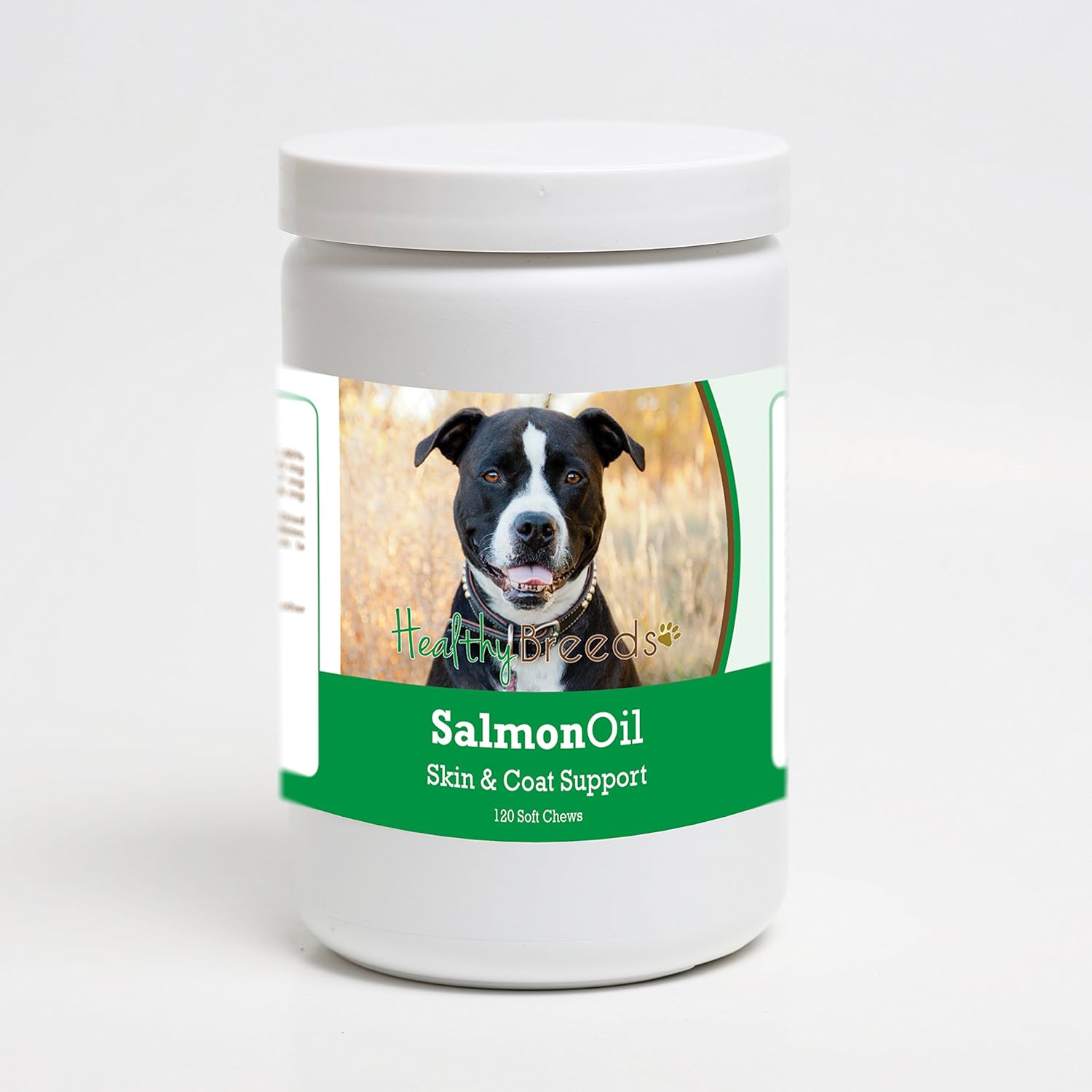 Healthy Breeds Pit Bull Salmon Oil Soft Chews 120 Unidades