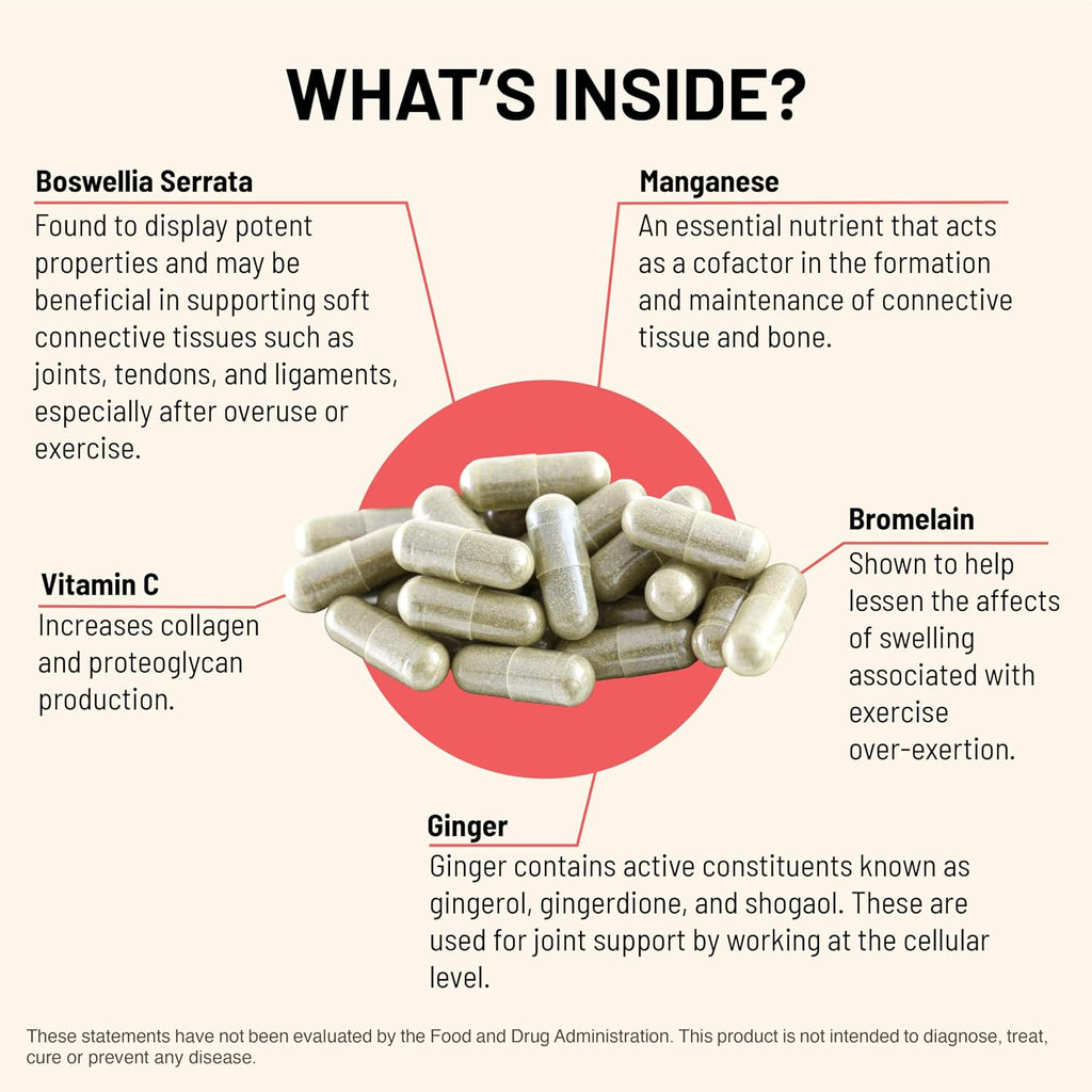 Mountain Peak Nutritionals Fórmula Articular - Glucosamina, Boswellia y Vitamina C - 120 Cápsulas